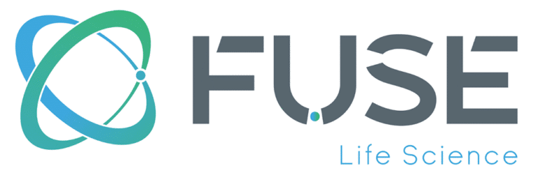FUSE Life Science logo in blue, teal and gray