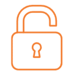 icon of an open lock
