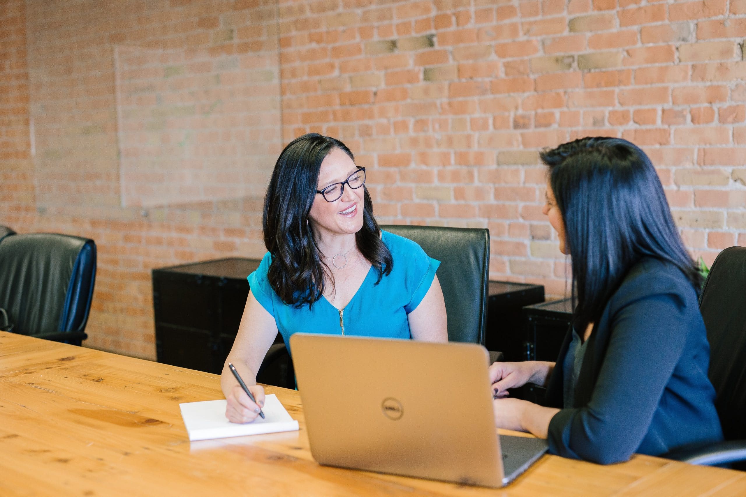 Two Employees Meeting Together